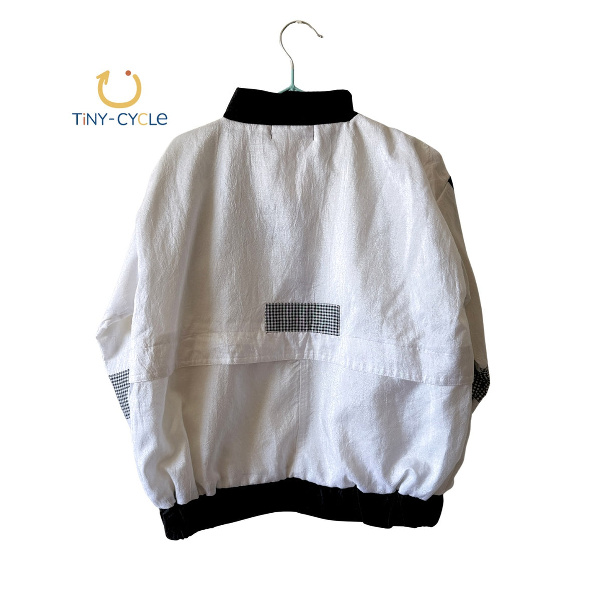 Chaqueta/Cortaviento Retro Blanca/Negro