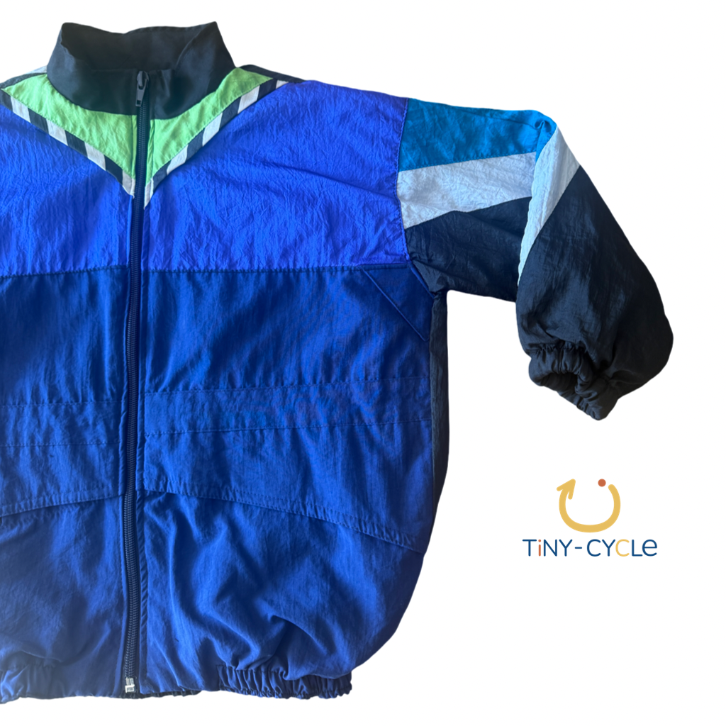 Cortaviento Retro Azul