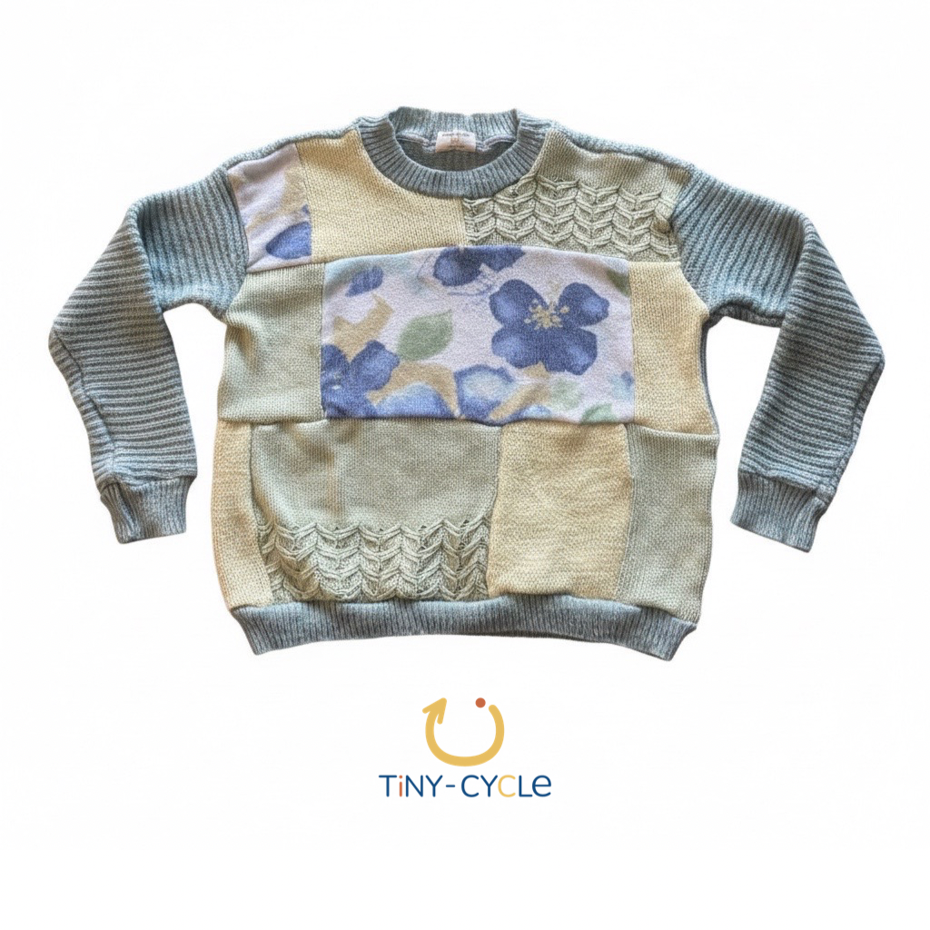 Chaleco Patchwork Flores del Cielo