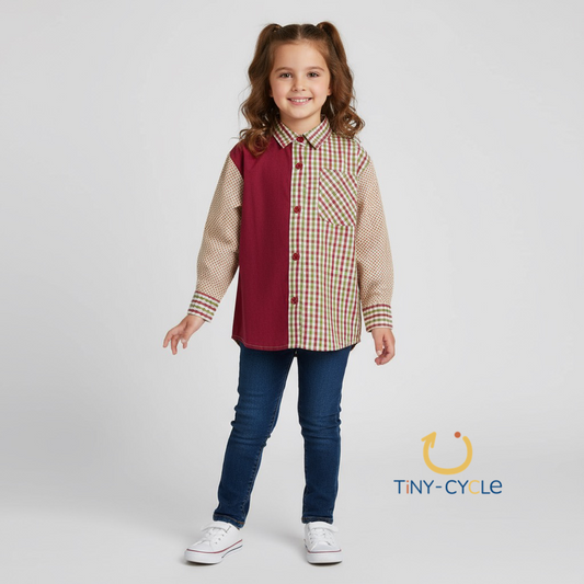 Camisa Maroon Cuadros