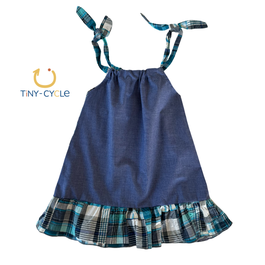 Vestido Blue Patchwork