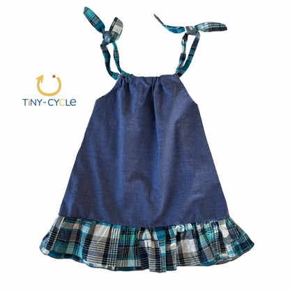 Vestido Blue Patchwork