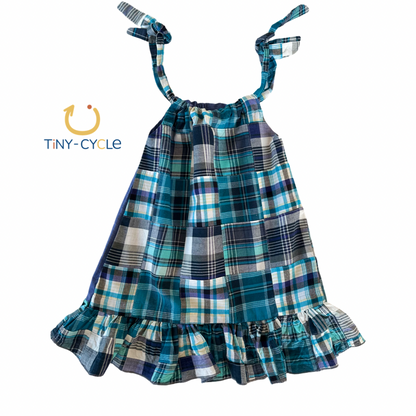 Vestido Blue Patchwork