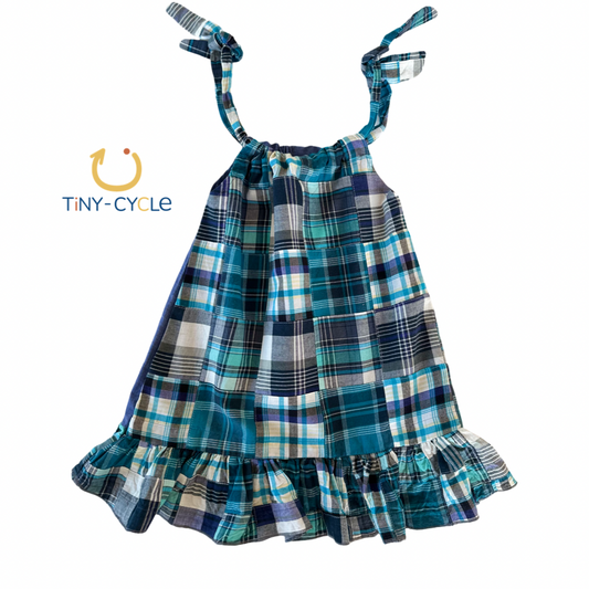 Vestido Blue Patchwork