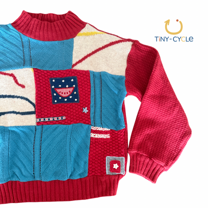 Chaleco Patchwork Rojo Aventurero