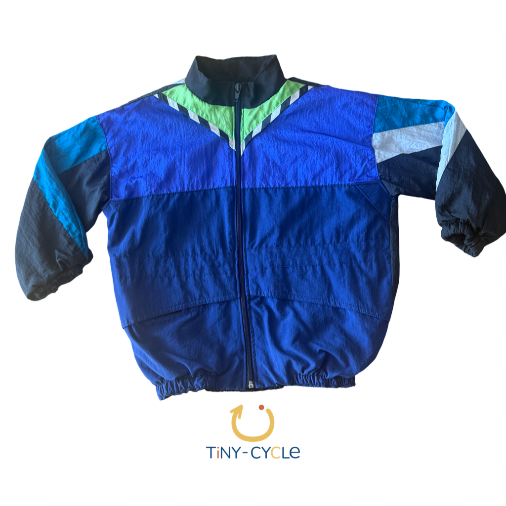 Cortaviento Retro Azul