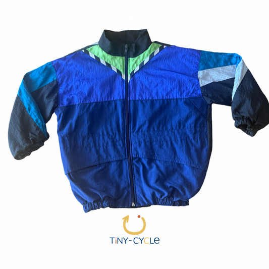 Cortaviento Retro Azul