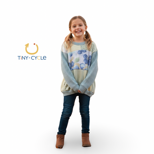 Chaleco Patchwork Flores del Cielo