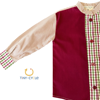 Camisa Maroon Cuadros