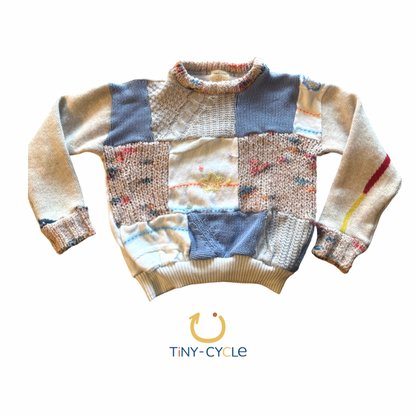 Chaleco Patchwork Cielo Nevado