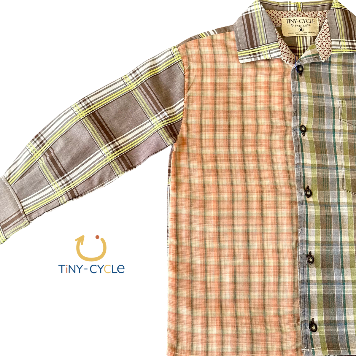 Camisa Re-cuadro Beige