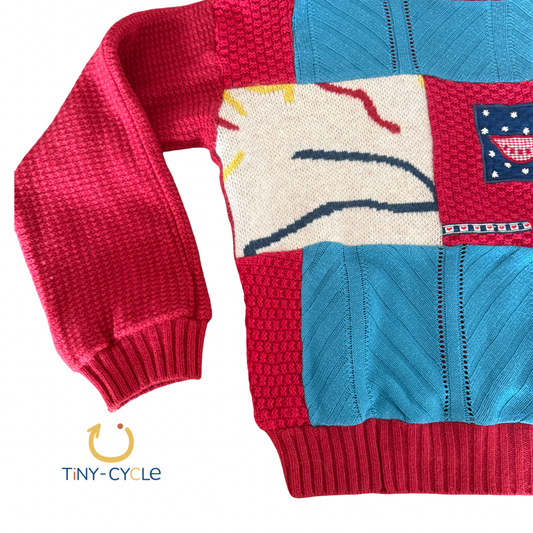 Chaleco Patchwork Rojo Aventurero