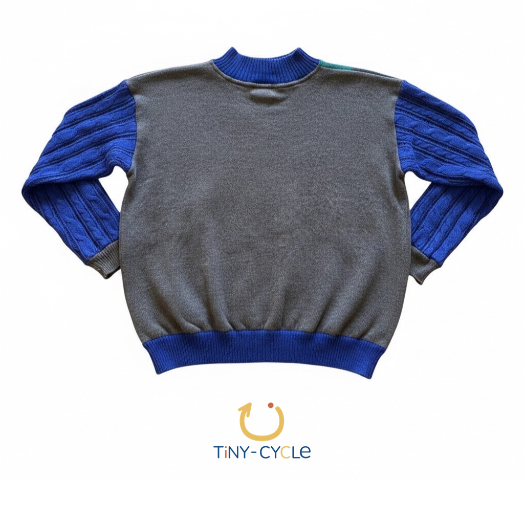 Chaleco Patchwork Azul Eléctrico