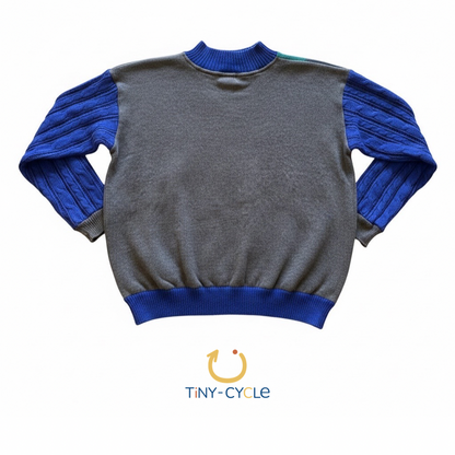 Chaleco Patchwork Azul Eléctrico
