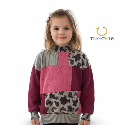 Chaleco Patchwork Franbuesa-Print