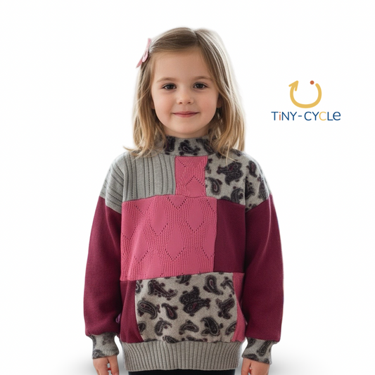 Chaleco Patchwork Franbuesa-Print